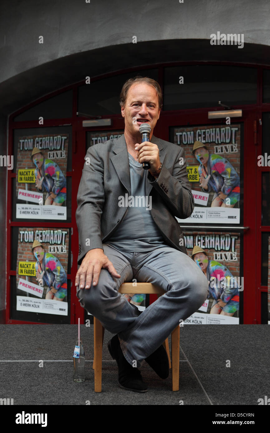 tom18 at a photocall for his new live show 'Nackt & in Farbe' at E-Werk. Cologne, Germany - 07.09.2011. Stock Photo