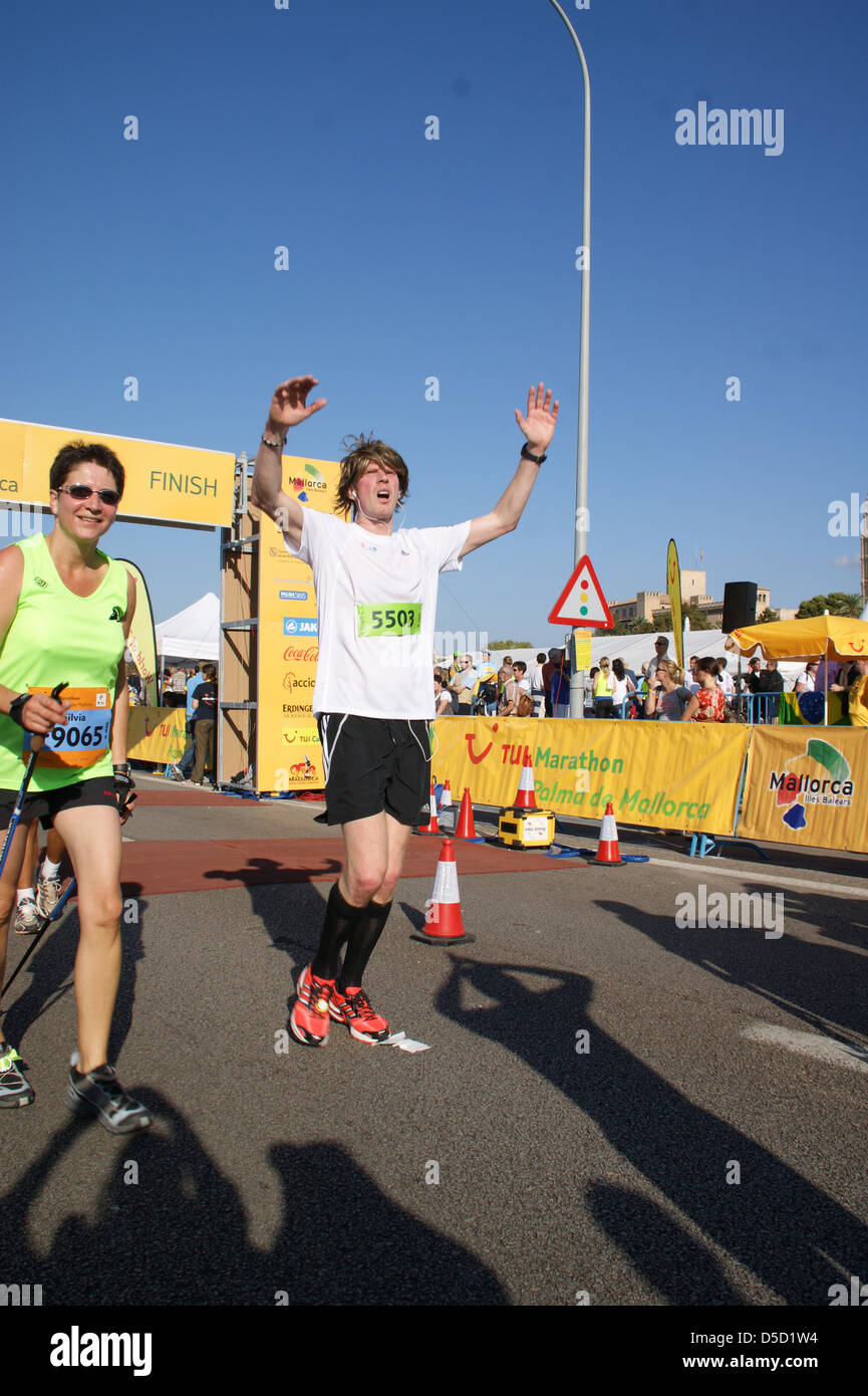 Mickie Krause at TUI Marathon Mallorca 2011. Palma de Mallorca, Spain - 16.10.2011 Stock Photo