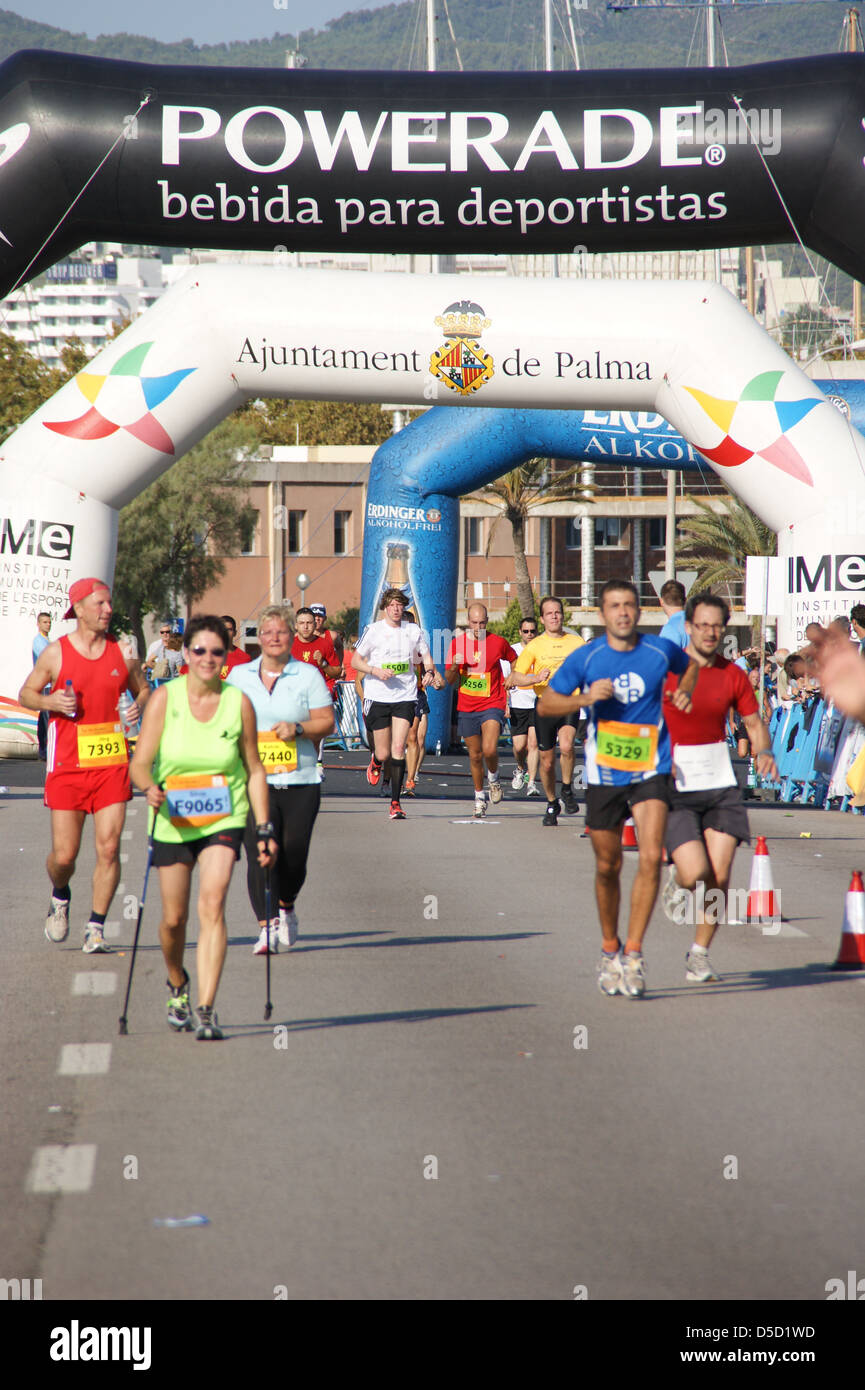 Mickie Krause at TUI Marathon Mallorca 2011. Palma de Mallorca, Spain - 16.10.2011 Stock Photo