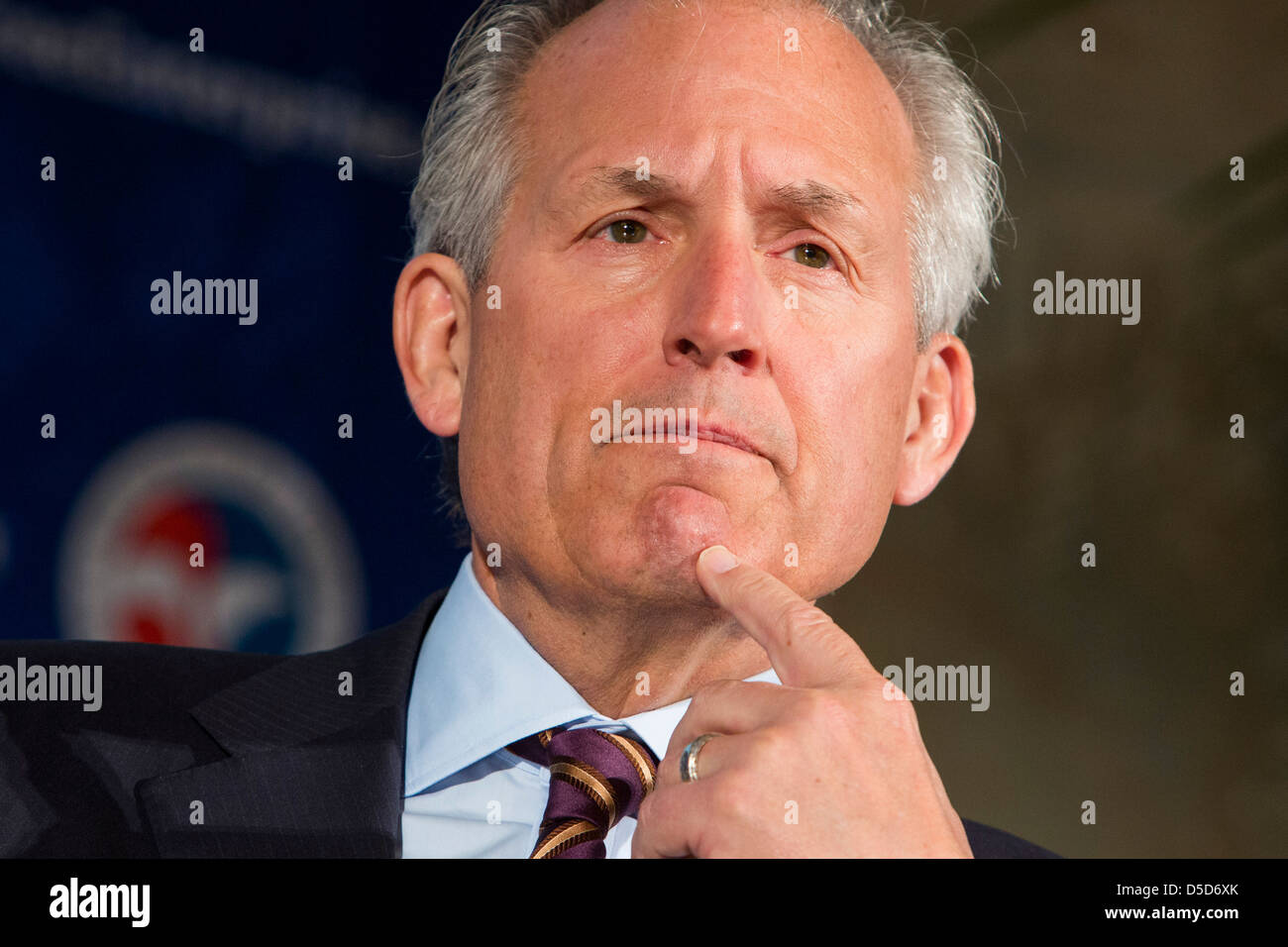 James "Jim" McNerney, Chairman, President and Chief Executive Officer (CEO) of The Boeing Company.  Stock Photo