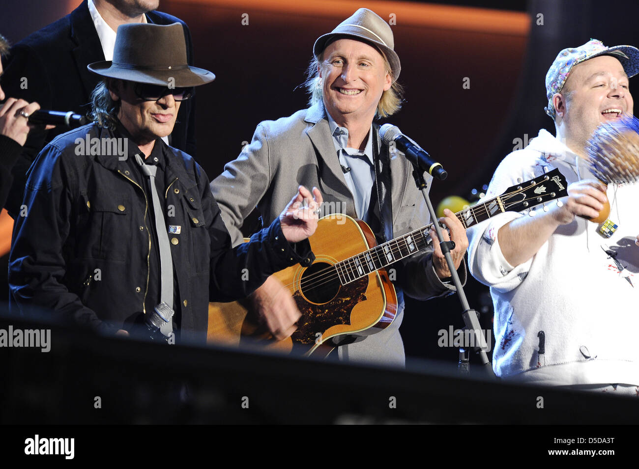 Udo Lindenberg Otto Waalkes at German ZDF TV show 'Wetten dass.?' at