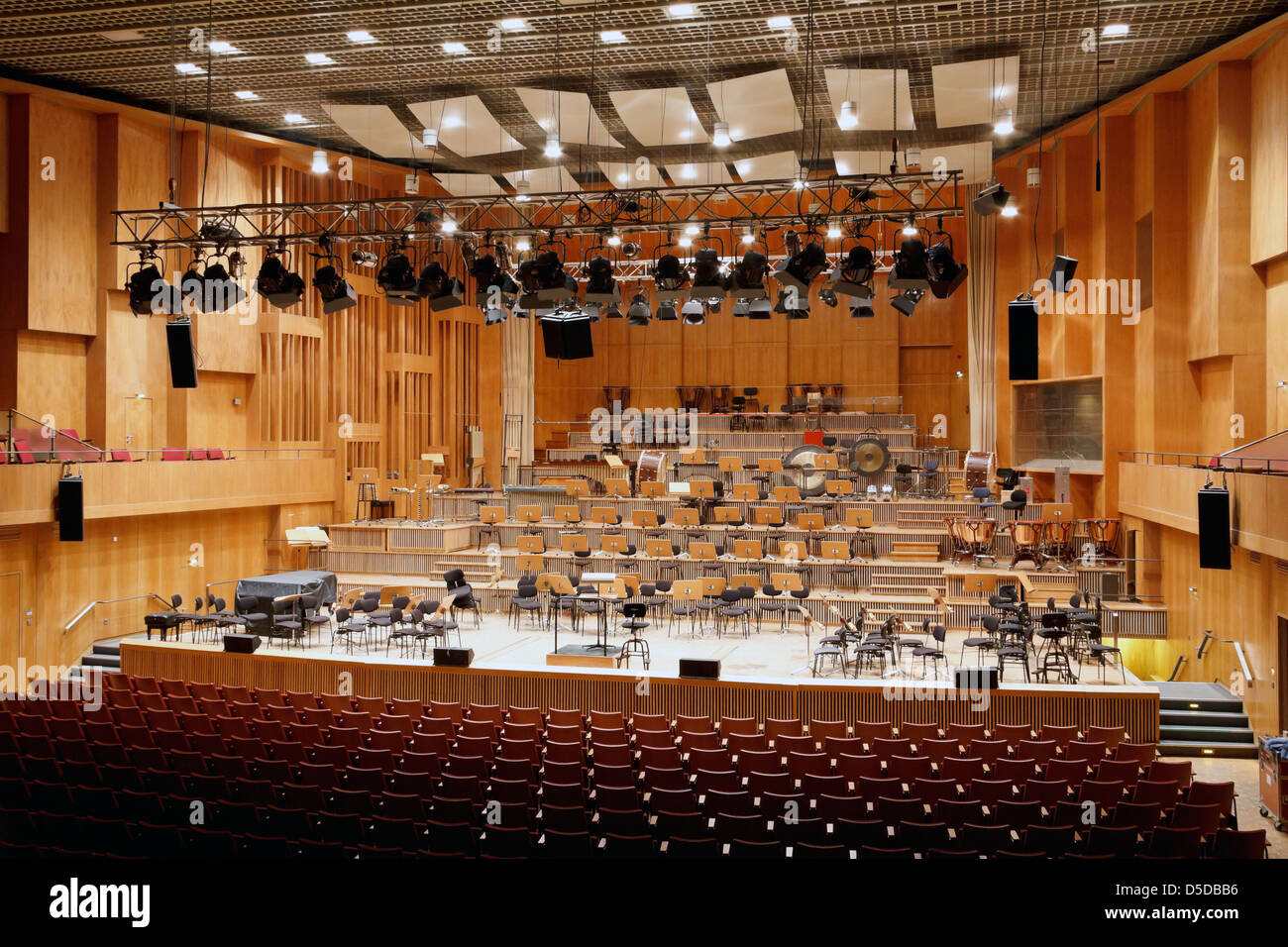 Berlin, Germany, Great broadcasting studio in Broadcasting House Stock Photo