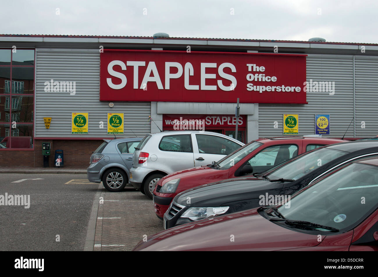 Staples store, Stratford-upon-Avon, UK Stock Photo