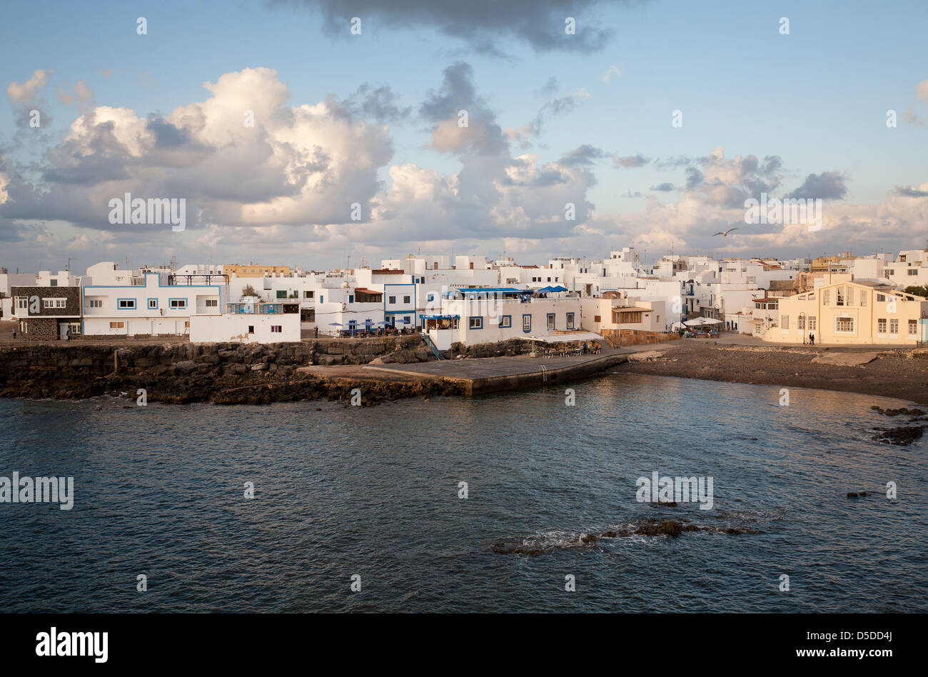 El Cotillo, Spain, the coastal town of El Cotillo on the Canary Island of Fuerteventura Stock Photo