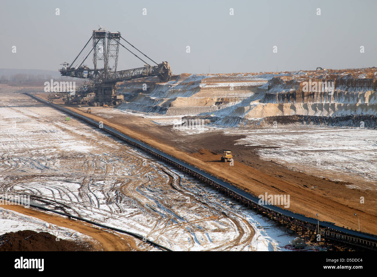 Dueren, Germany, RWE lignite mine Inden Stock Photo