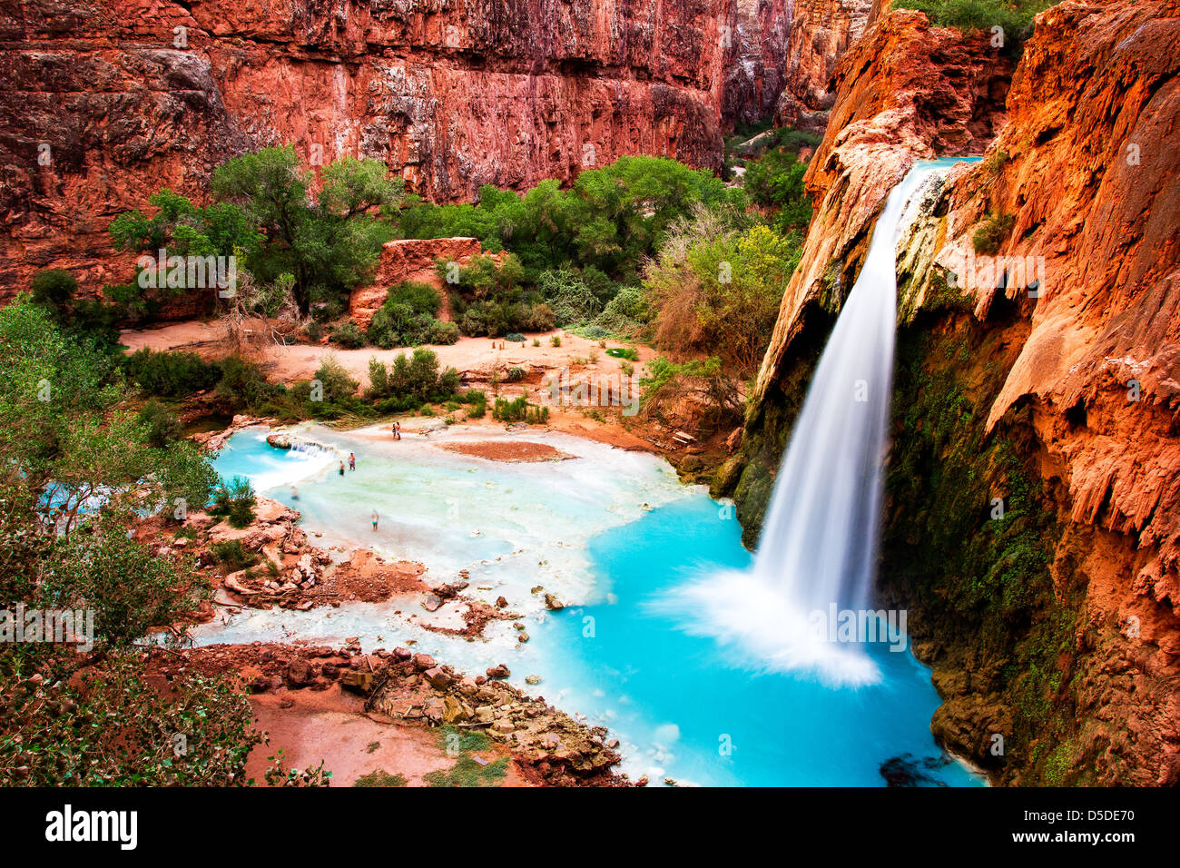Havasu Falls, Havasupai Indian Reservation Stock Photo 55000932 Alamy