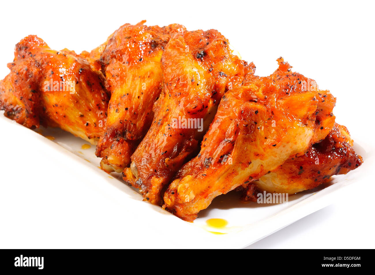 Chicken wings white background hi-res stock photography and images - Alamy