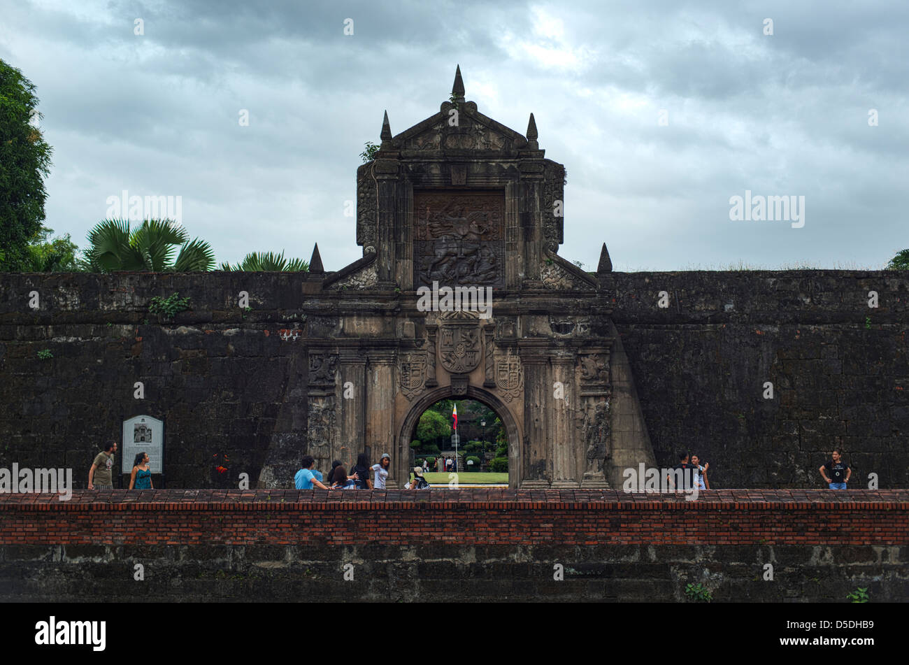 Facade of Fort Santiago in Manila, Philippines Stock Photo