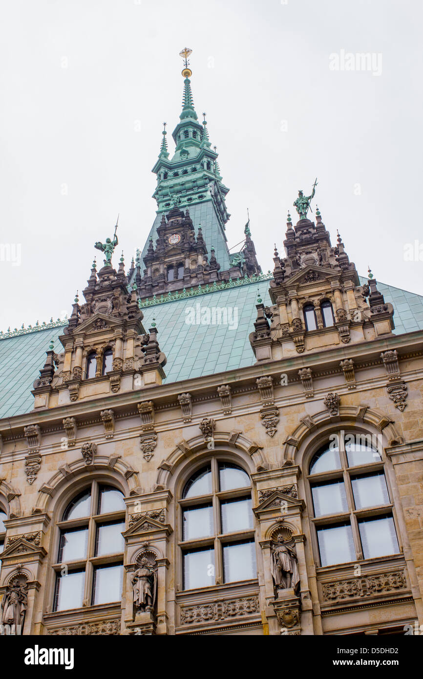 Hamburg city goverment hall Stock Photo