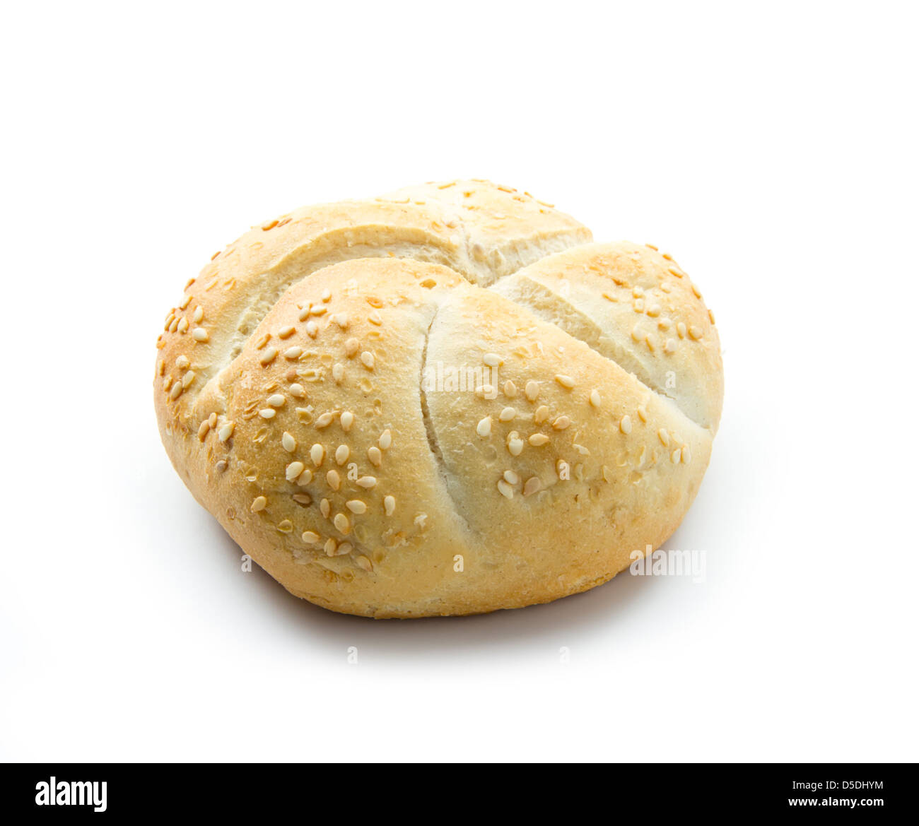 bun with sesame seeds isolated on white background Stock Photo Alamy