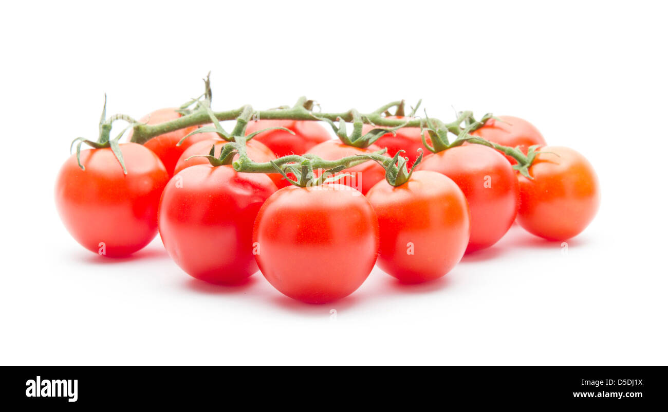 group of cherry tomatoes isolated on white background Stock Photo - Alamy