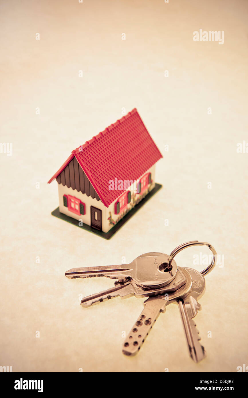 house and keys Stock Photo