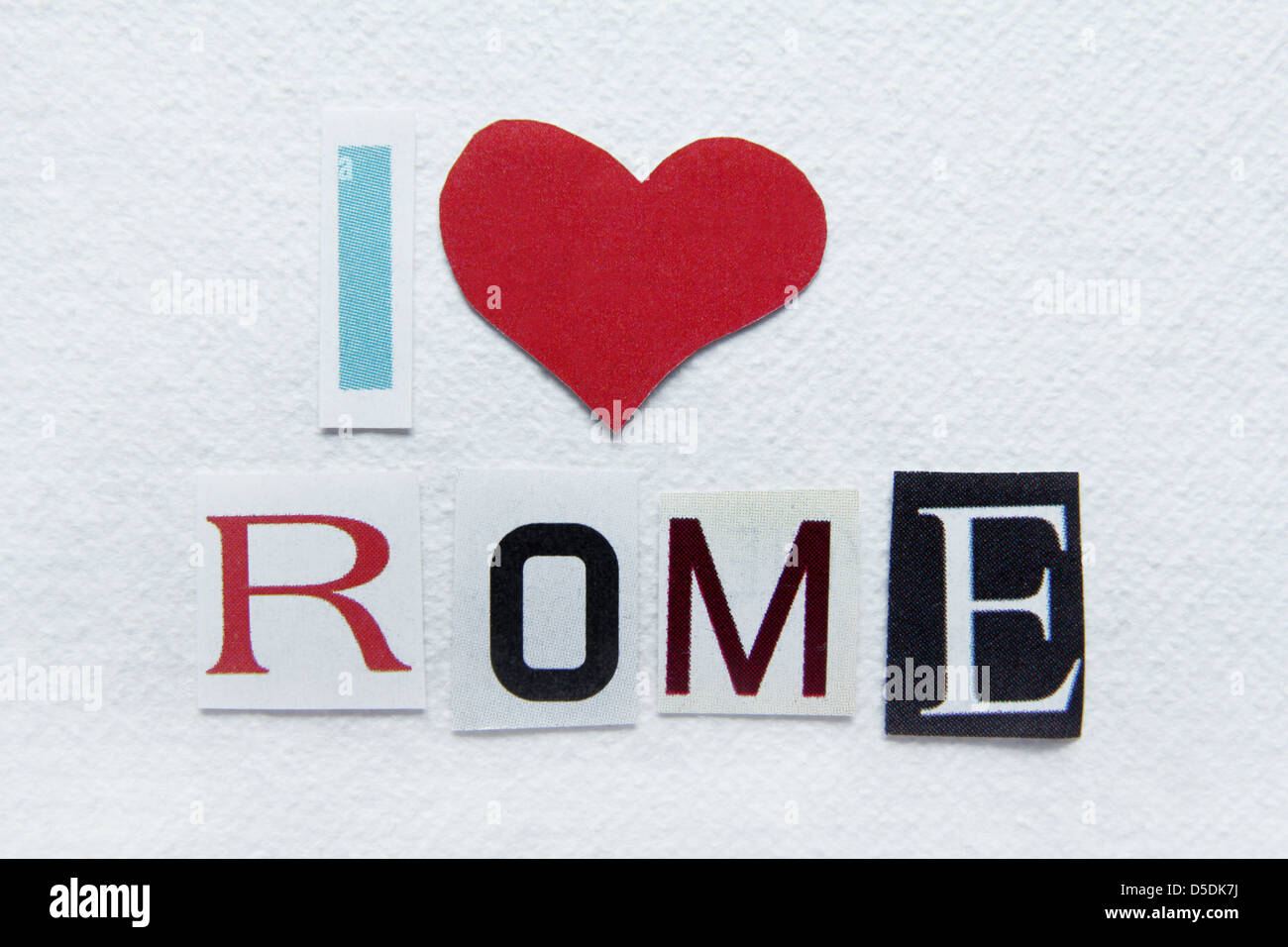 i love rome sign Stock Photo