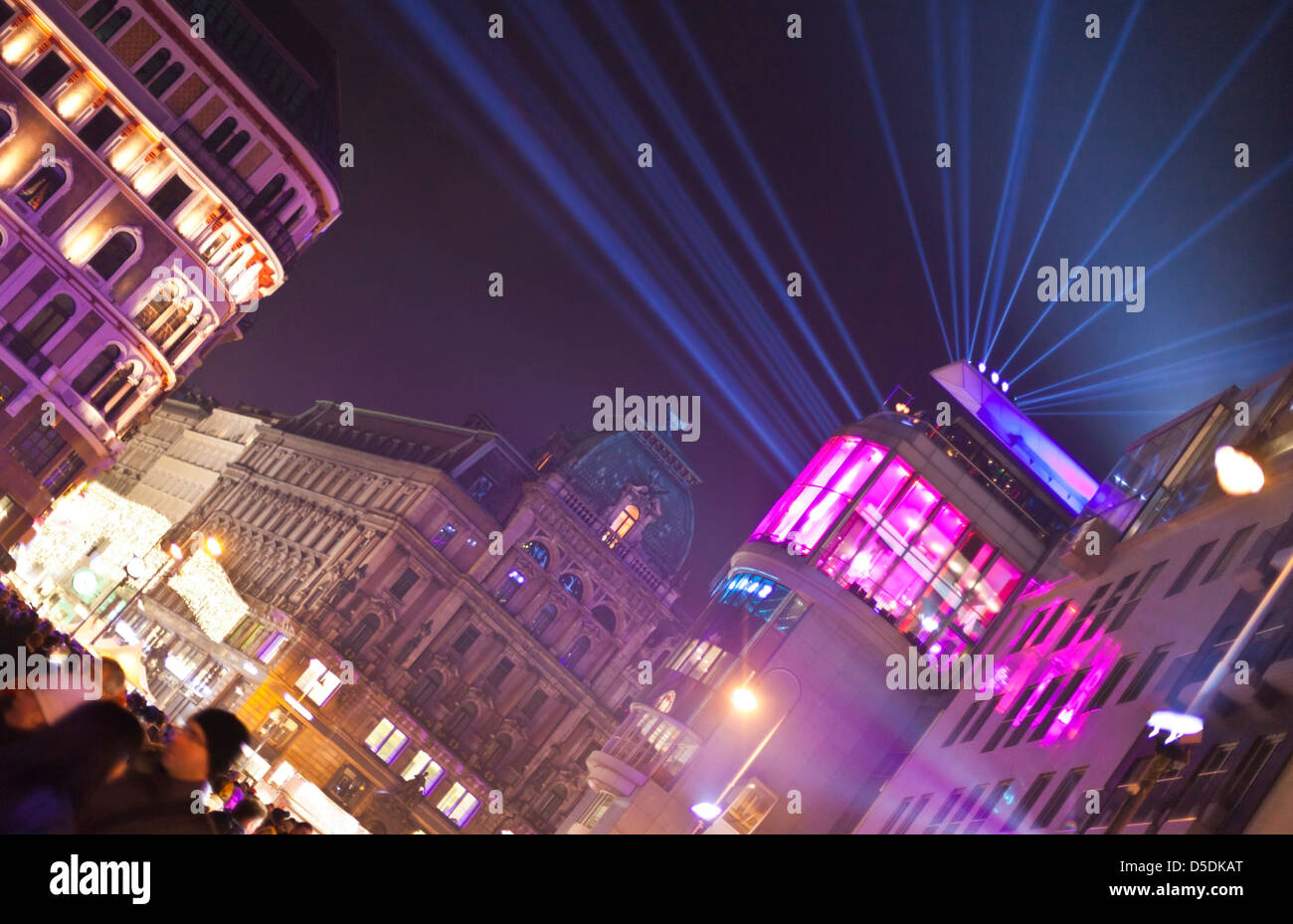 Stephansplatz of Vienna at new year's eve Stock Photo