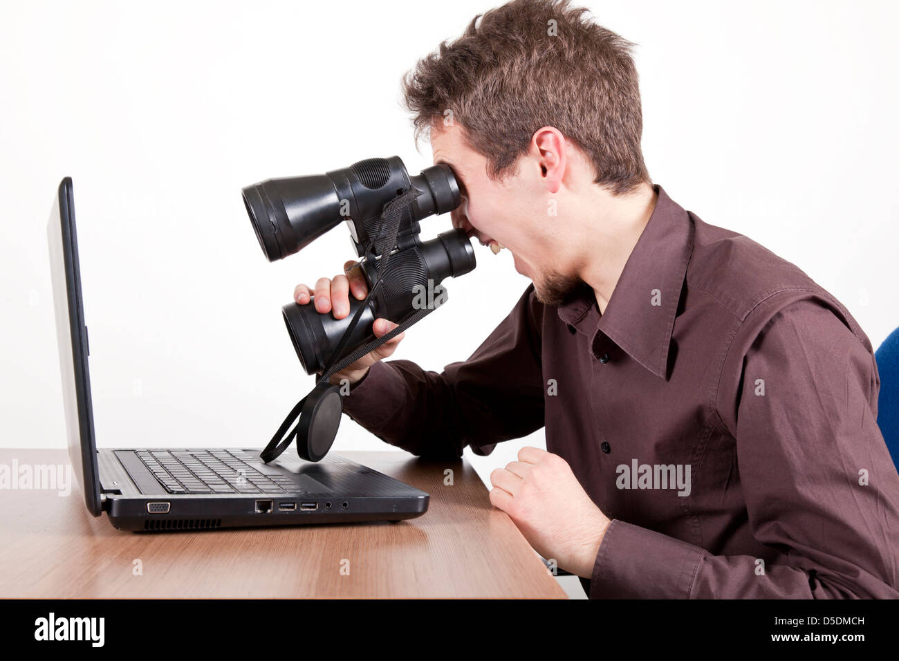 Funny man binoculars hires stock photography and images Alamy
