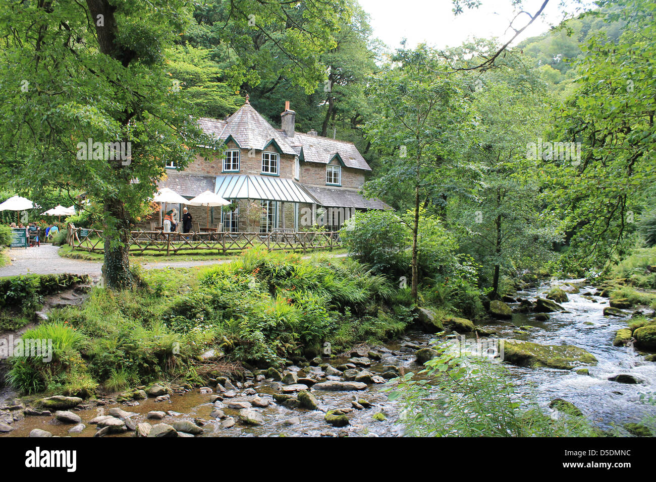 Watersmeet House (NT), Exmoor National Park, Devon, UK Stock Photo Alamy