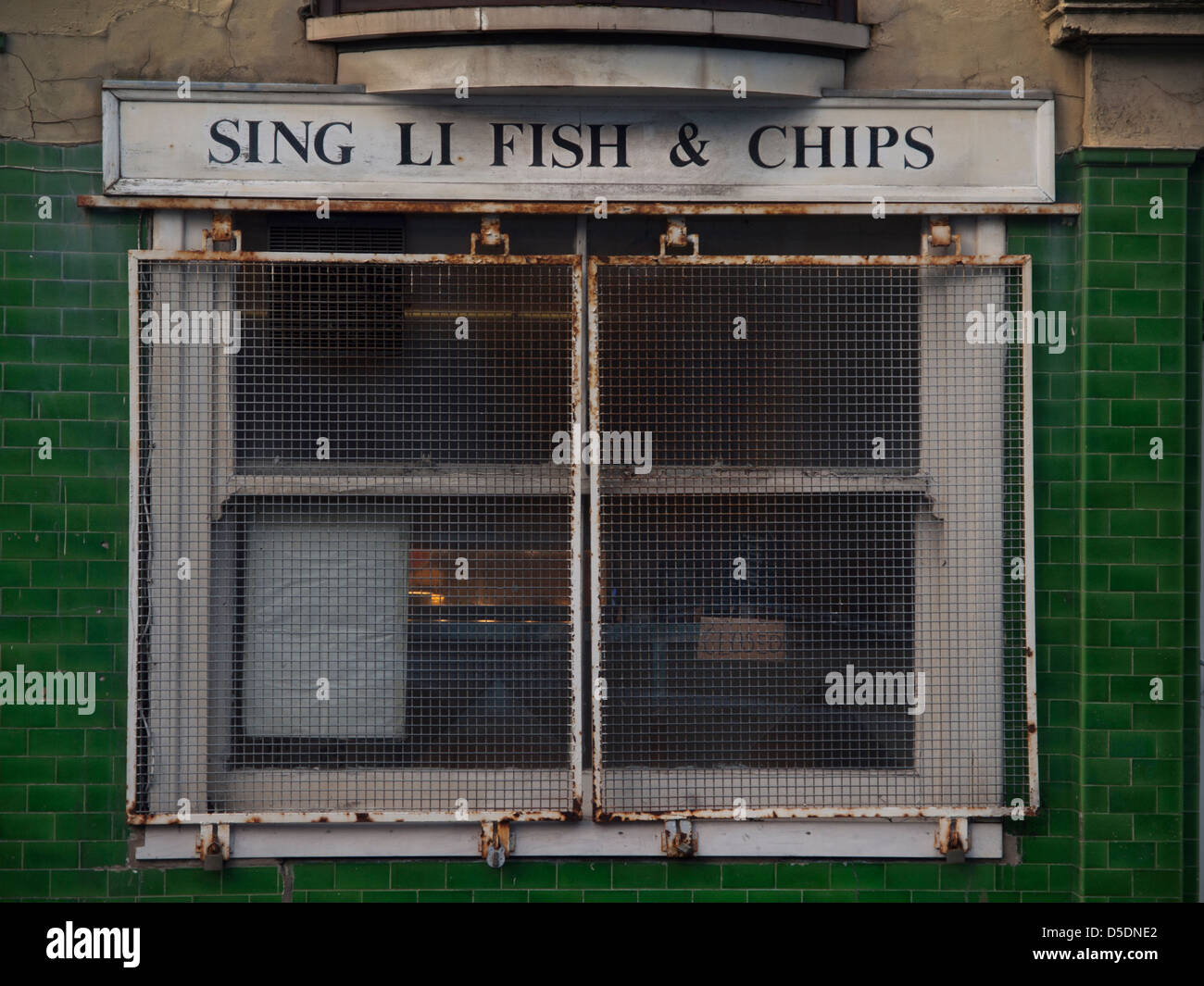 A Chinese run fish and chip shop Stock Photo Alamy