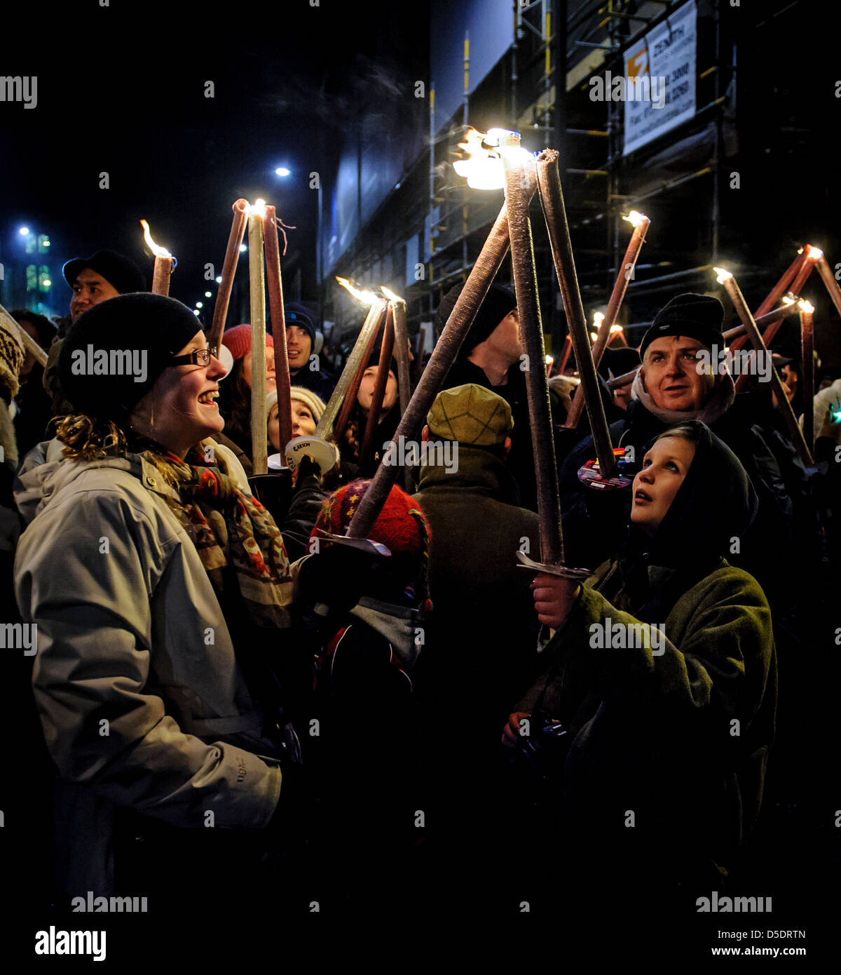 Spectacular torchlight procession in Edinburgh to launch the hogmanay