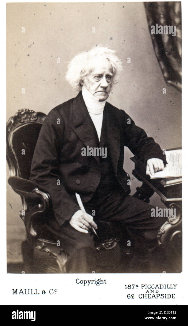 Portrait of John Frederick William Herschel (1792-1871): Astronomer, Physicist, Chemist Stock Photo