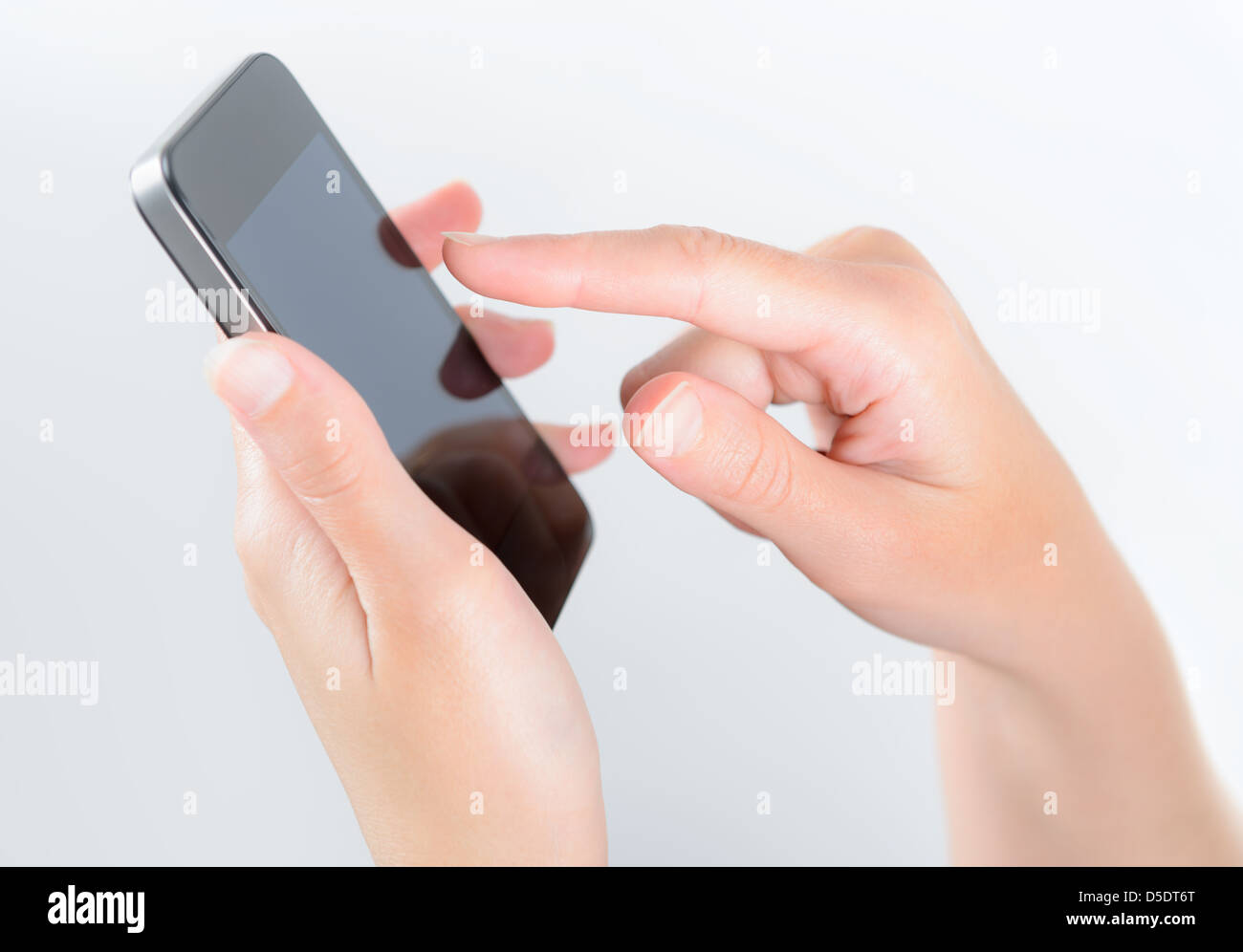 Woman’s hands are using a mobile smartphone Stock Photo - Alamy