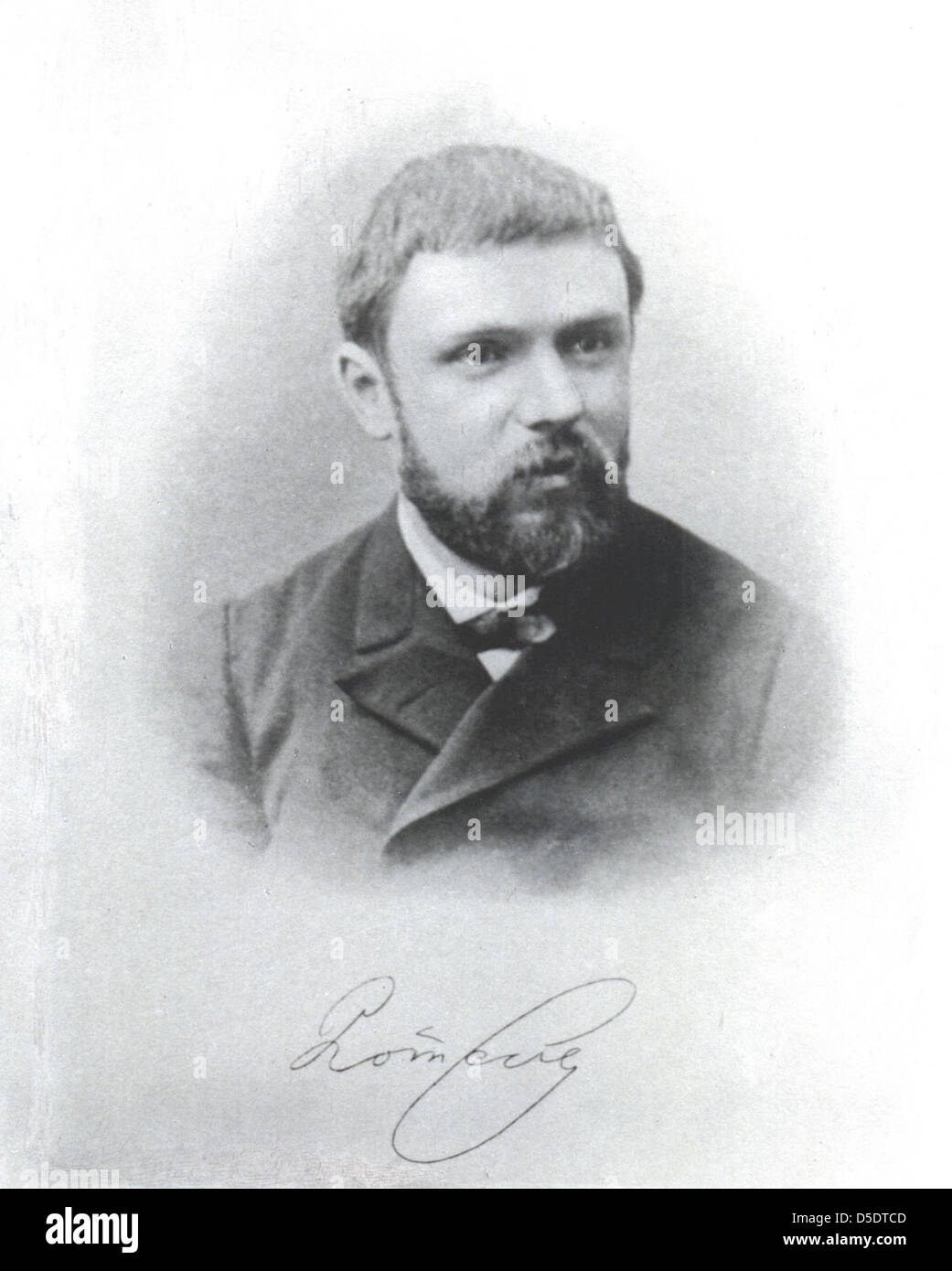 Portrait of Henri Poincaré (1854-1912), Mathematician Stock Photo