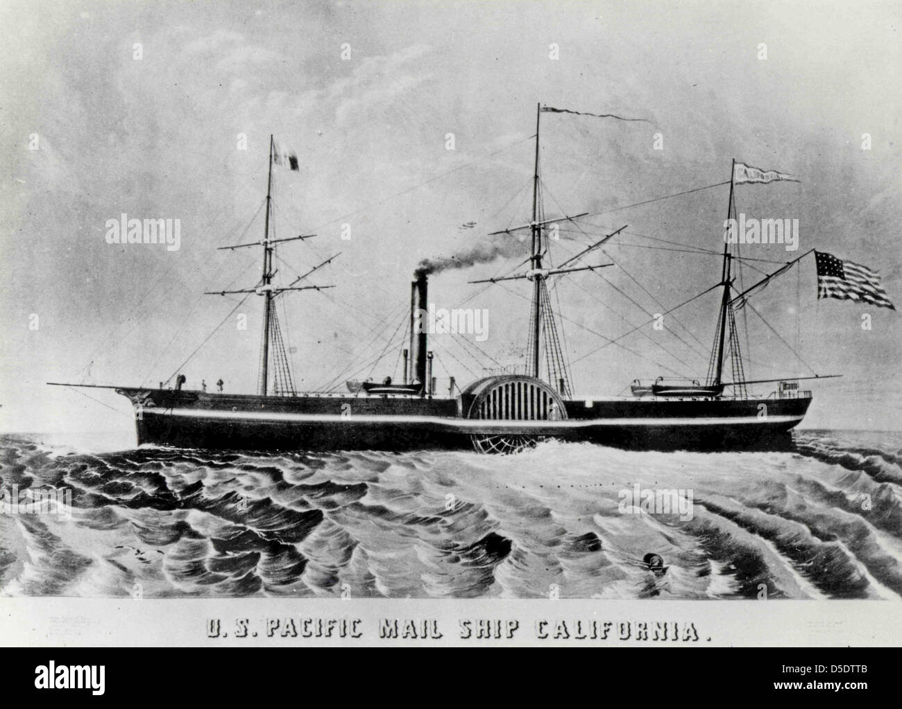 Steamship 'California' Stock Photo