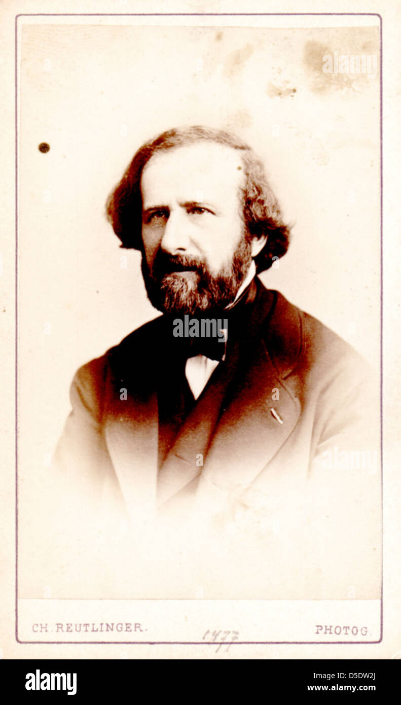 Portrait of Armande-Hippolyte-Louis Fizeau (1819-1896), Physicist Stock Photo