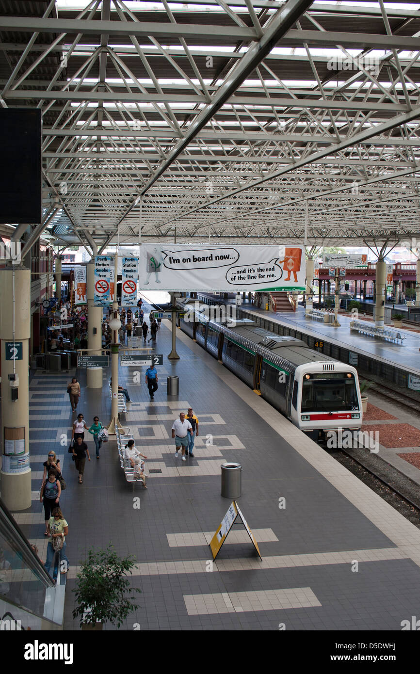 Railway Station Perth Stock Photo Alamy