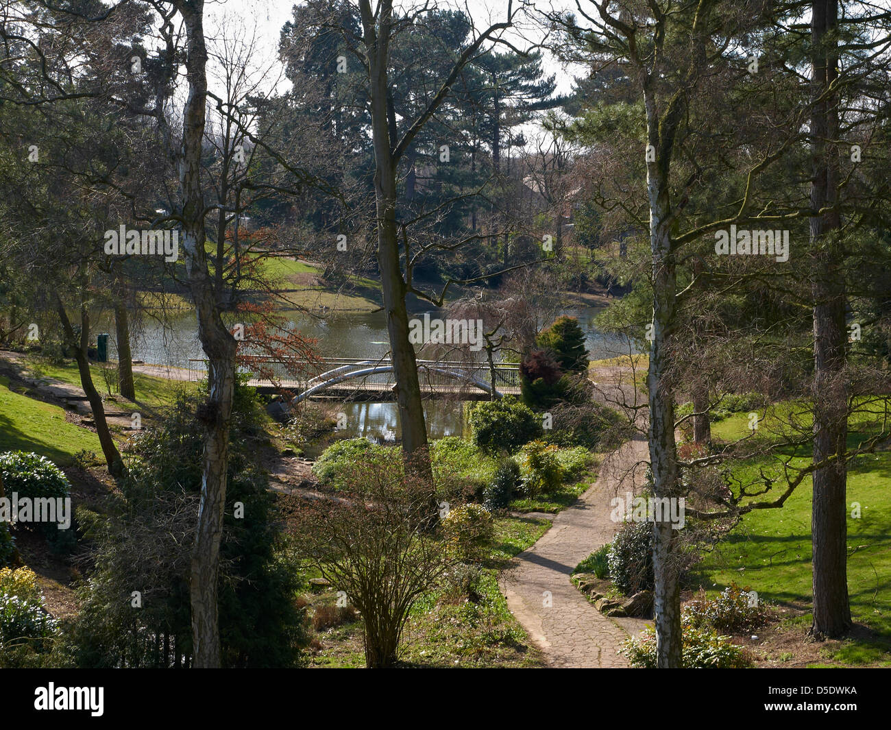 The all new, in 2013, Queens Park in Crewe Cheshire UK Stock Photo - Alamy