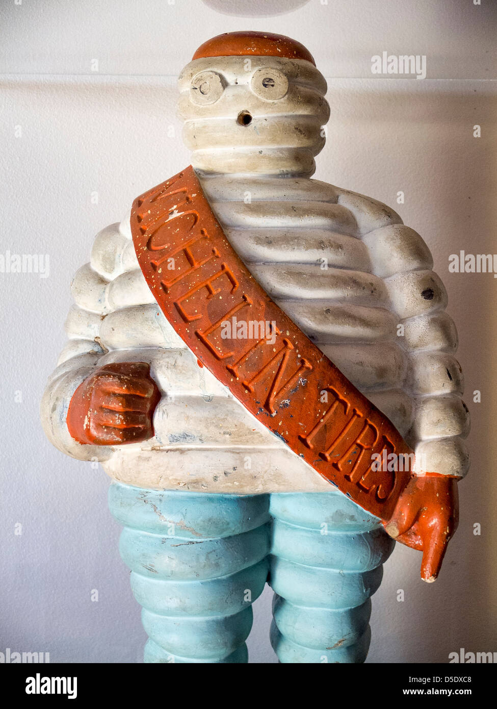 Bibendum, commonly referred to as the Michelin Man, is the symbol of the Michelin tire company. Stock Photo