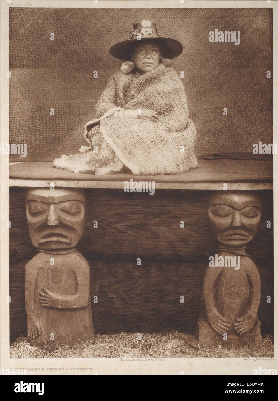 A Nakoaktok Chief's Daughter Stock Photo