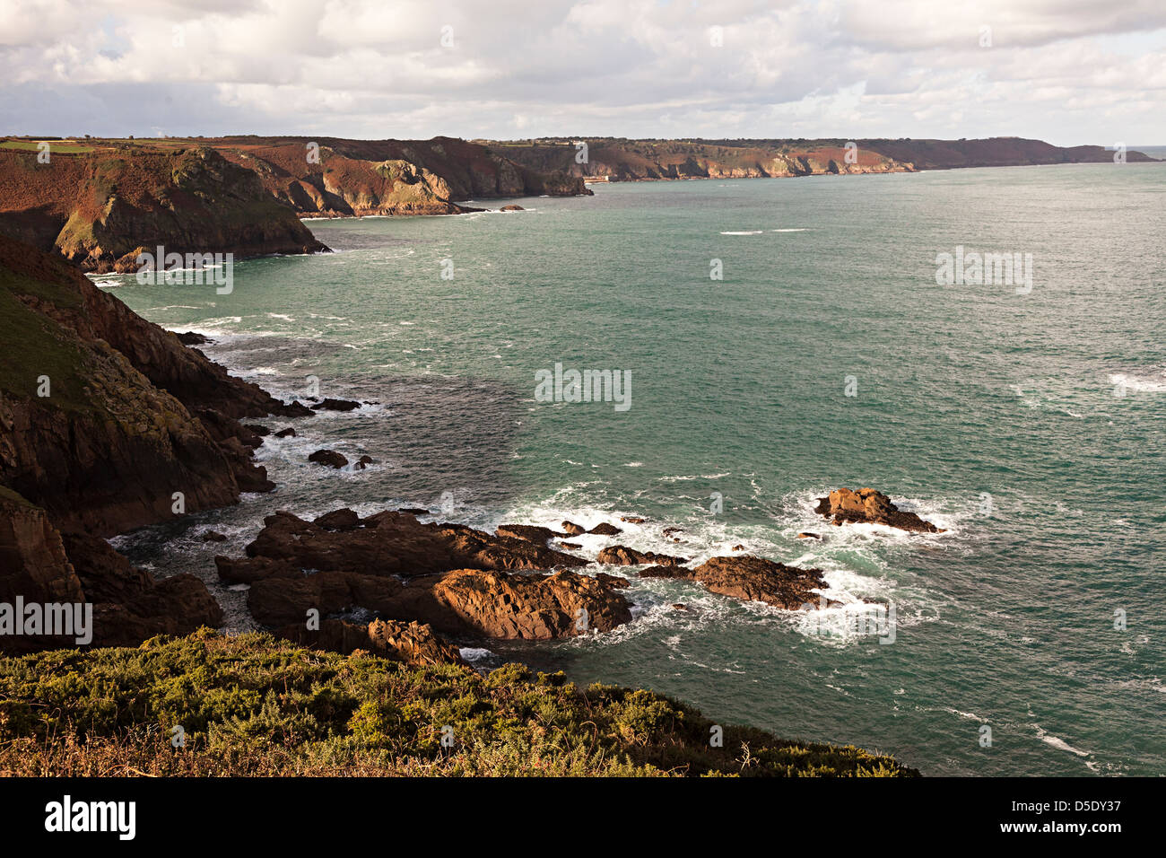 North coast of Jersey, Channel Islands, UK Stock Photo