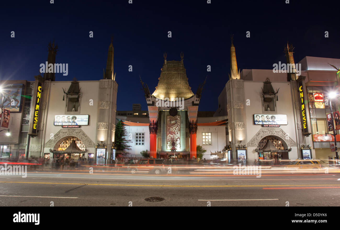 TCL (Grauman's) Chinese Theatre in Hollywood, Los Angeles, CA Stock Photo