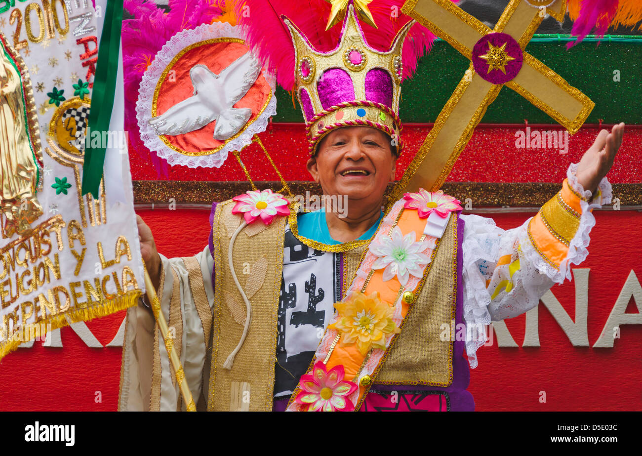 King at Carnival, Veracruz, Mexico Stock Photo