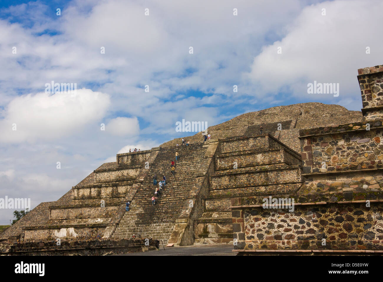 Pyramid of the Sun, Teotihuacan ruins (UNESCO World Heritage), near Mexico City, Mexico Stock Photo