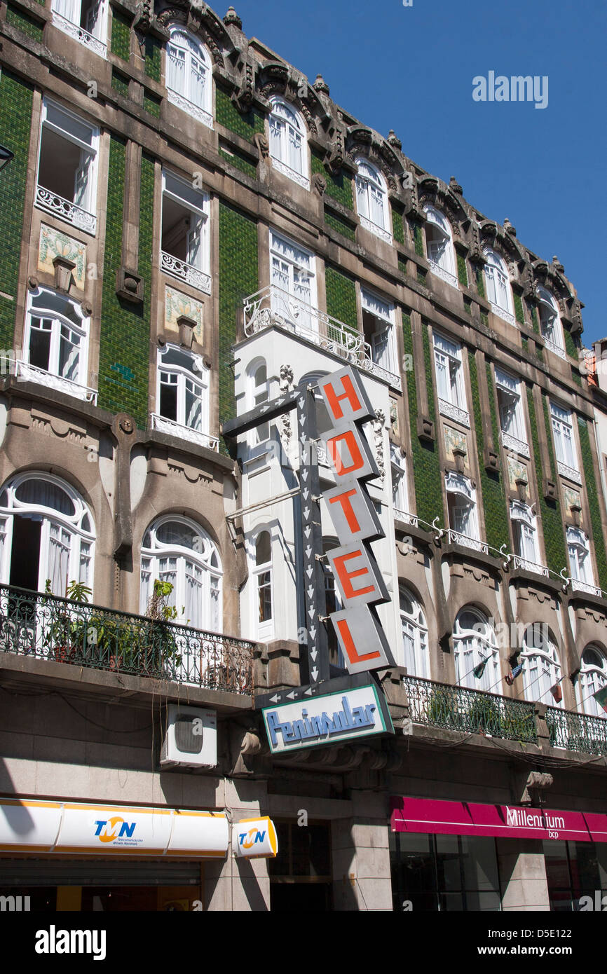Hotel Peninsular Porto Stock Photo - Alamy