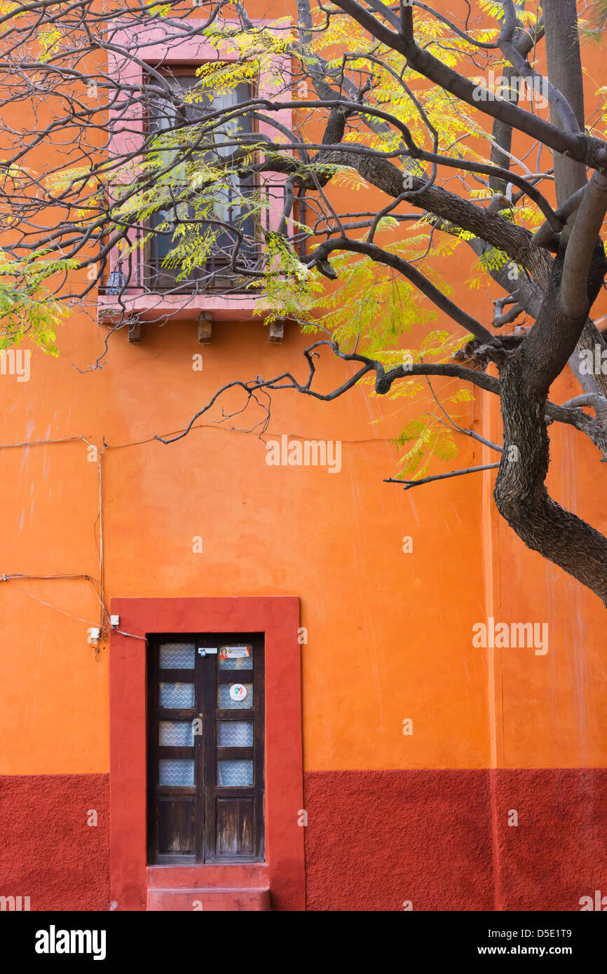 Colonial house, San Miguel de Allende, Mexico Stock Photo