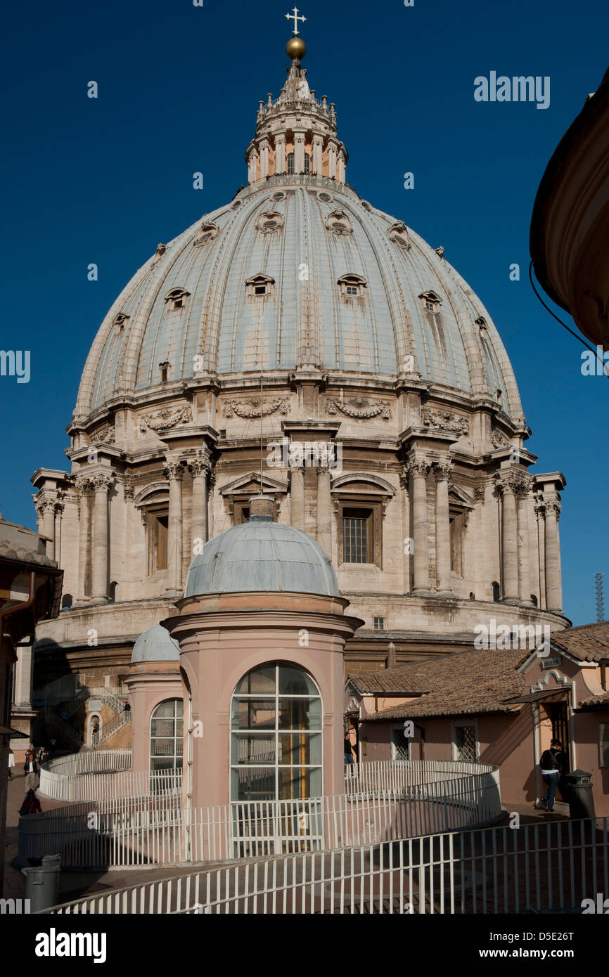 The Saint Peter Basilica, in Rome Stock Photo