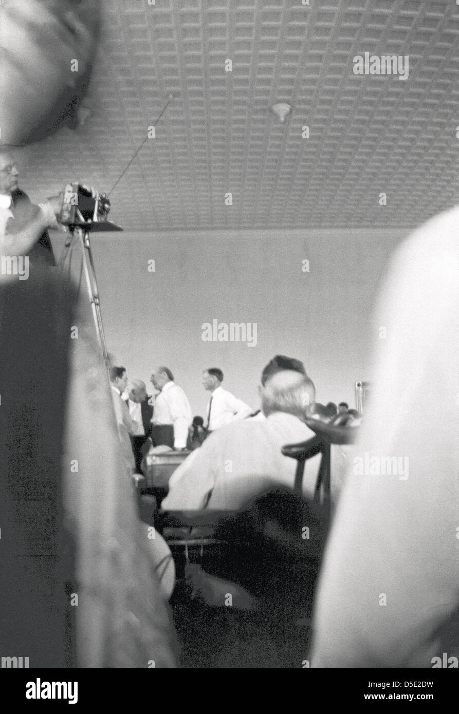 William Jennings Bryan in the courtroom at the Scopes trial, Dayton