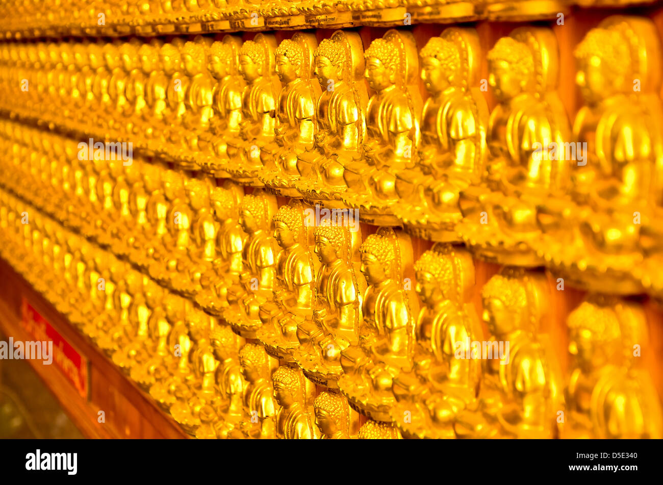 Budha Wall Perspective Stock Photo