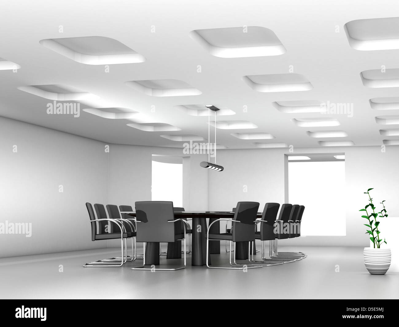 Conference table and chairs in meeting room Stock Photo Alamy