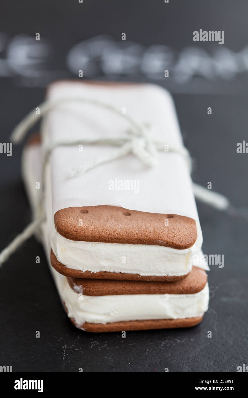 Ice cream biscuits Stock Photo Alamy