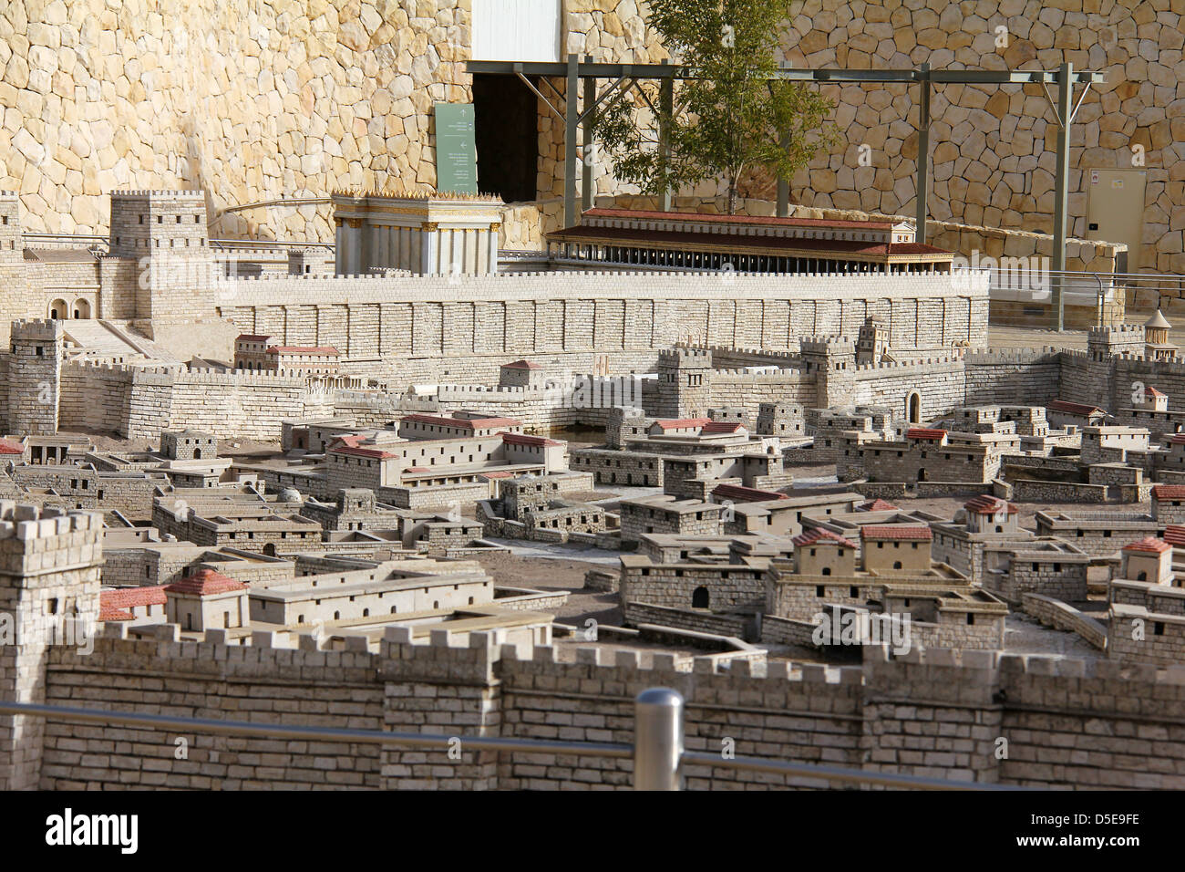 Model of the ancient Jerusalem. Israel Museum Stock Photo