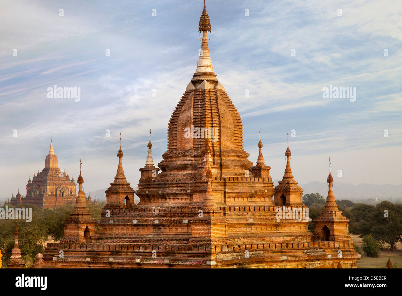 The Temples and Pagodas of Bagan, Myanmar - early morning 4 Stock Photo