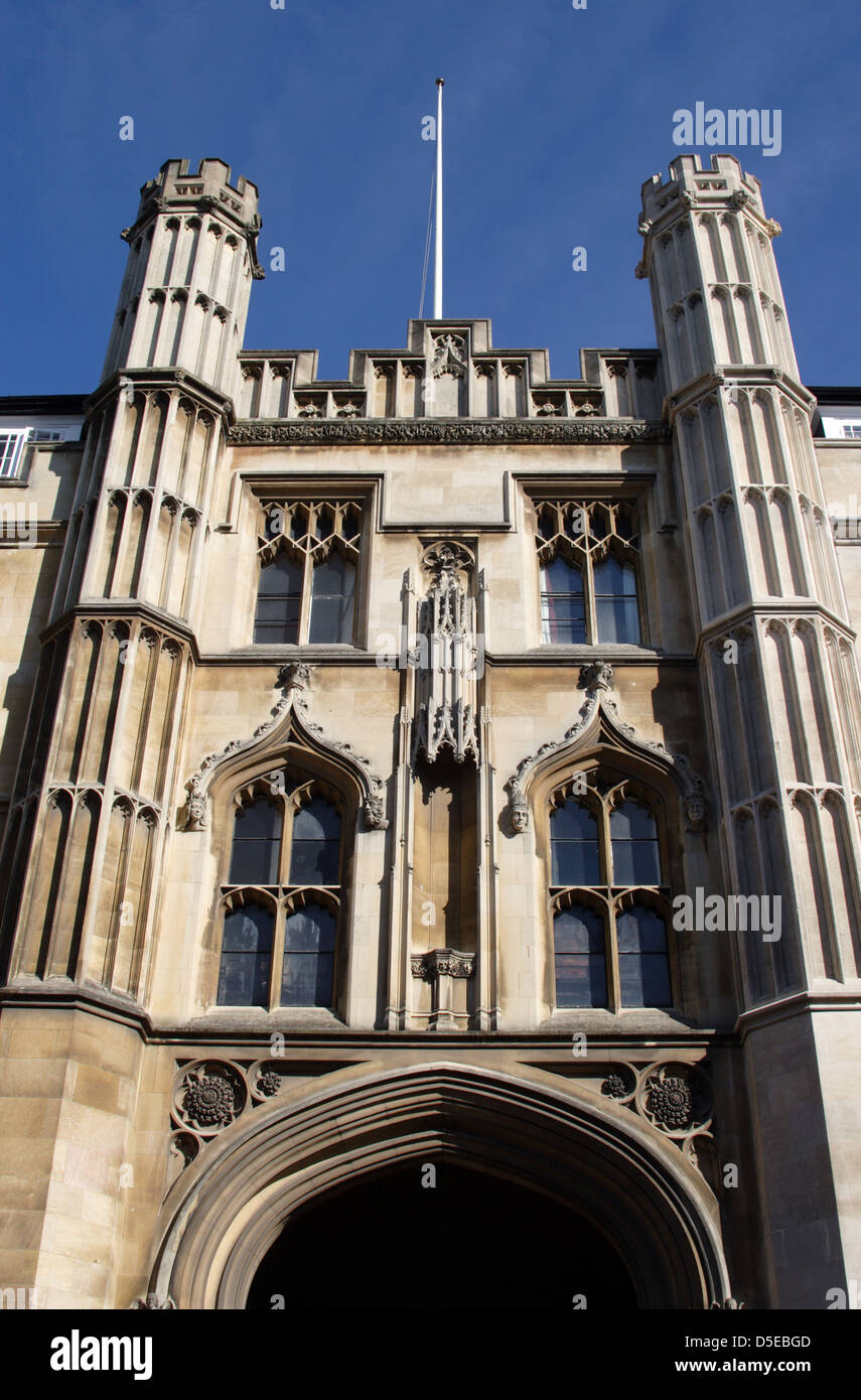 View of main gate of Corpus Christi college, University Cambridge, England, UK Stock Photo