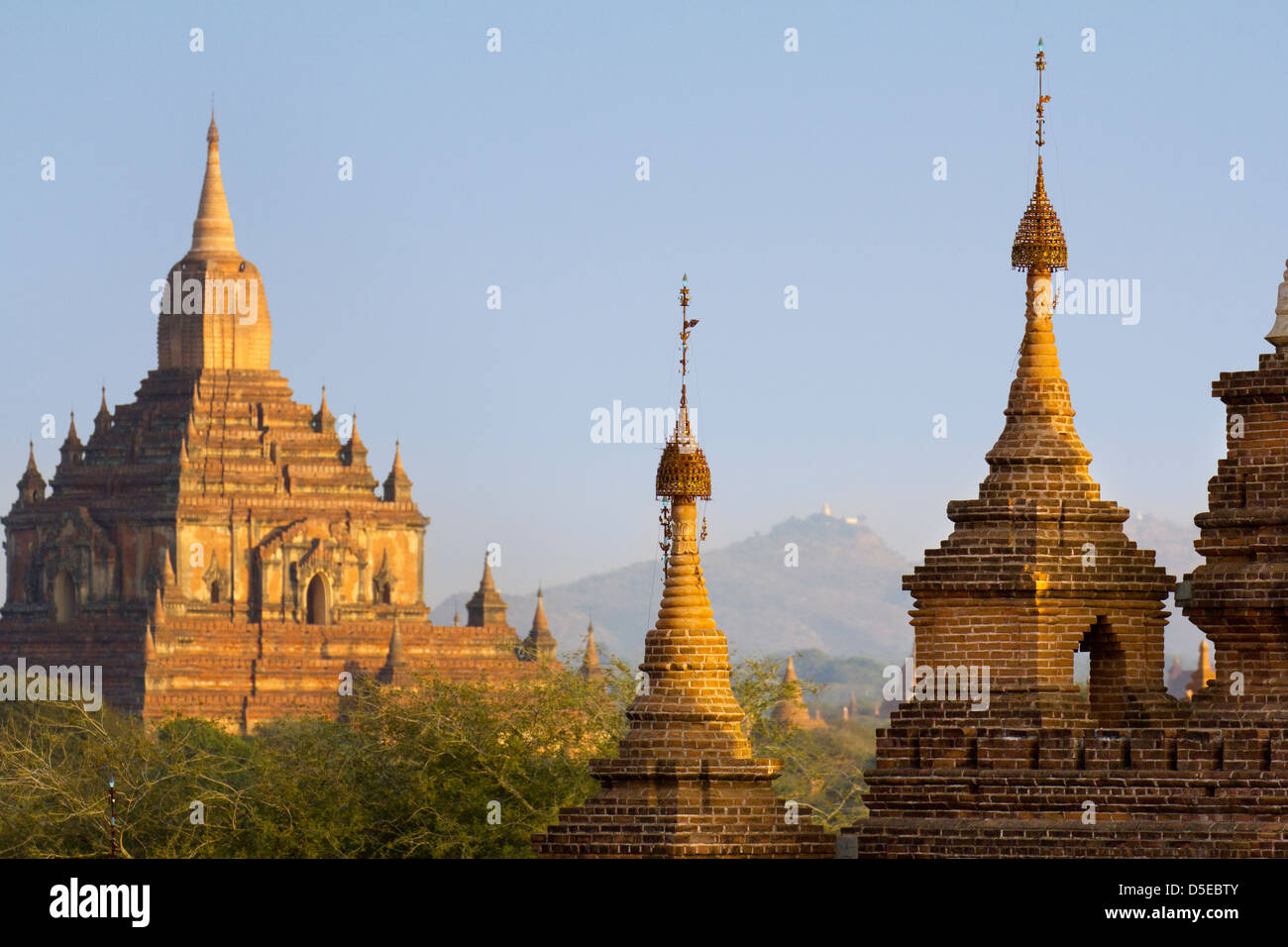 The Temples and Pagodas of Bagan, Myanmar - early morning 13 Stock Photo