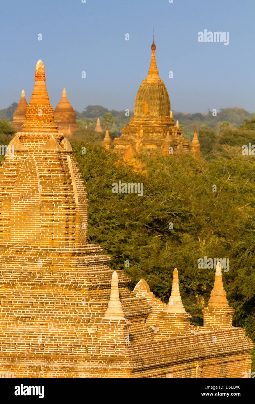 The Temples and Pagodas of Bagan, Myanmar - early morning 15 Stock Photo