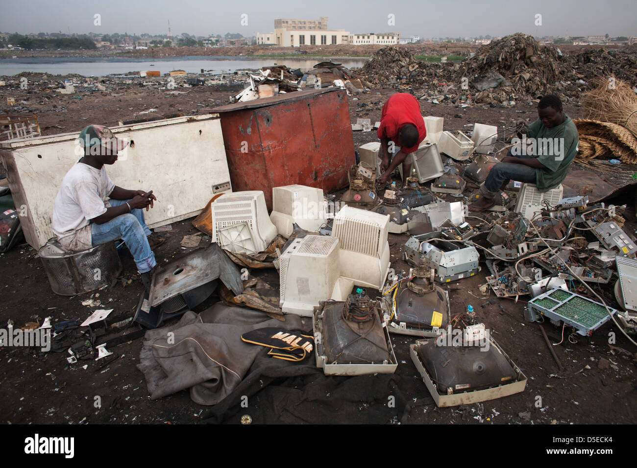 Electronic waste in Agbogbloshie dump, Accra, Ghana Stock Photo Alamy