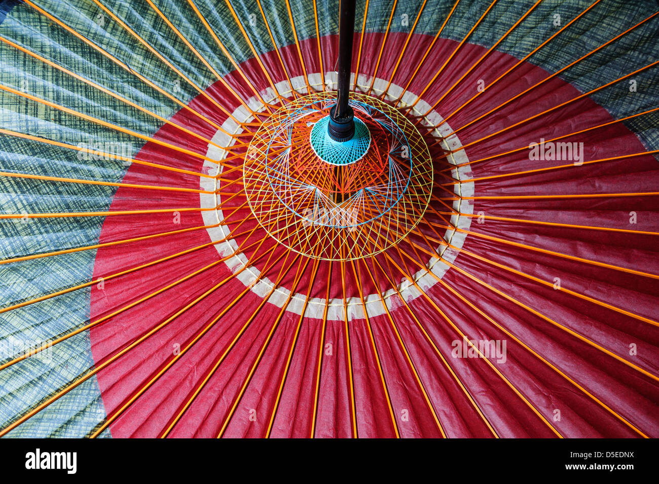 Wagasa, the traditional Japanese umbrella, handicrafted by Mr. Hiroshi Matsuda in his Kanazawa