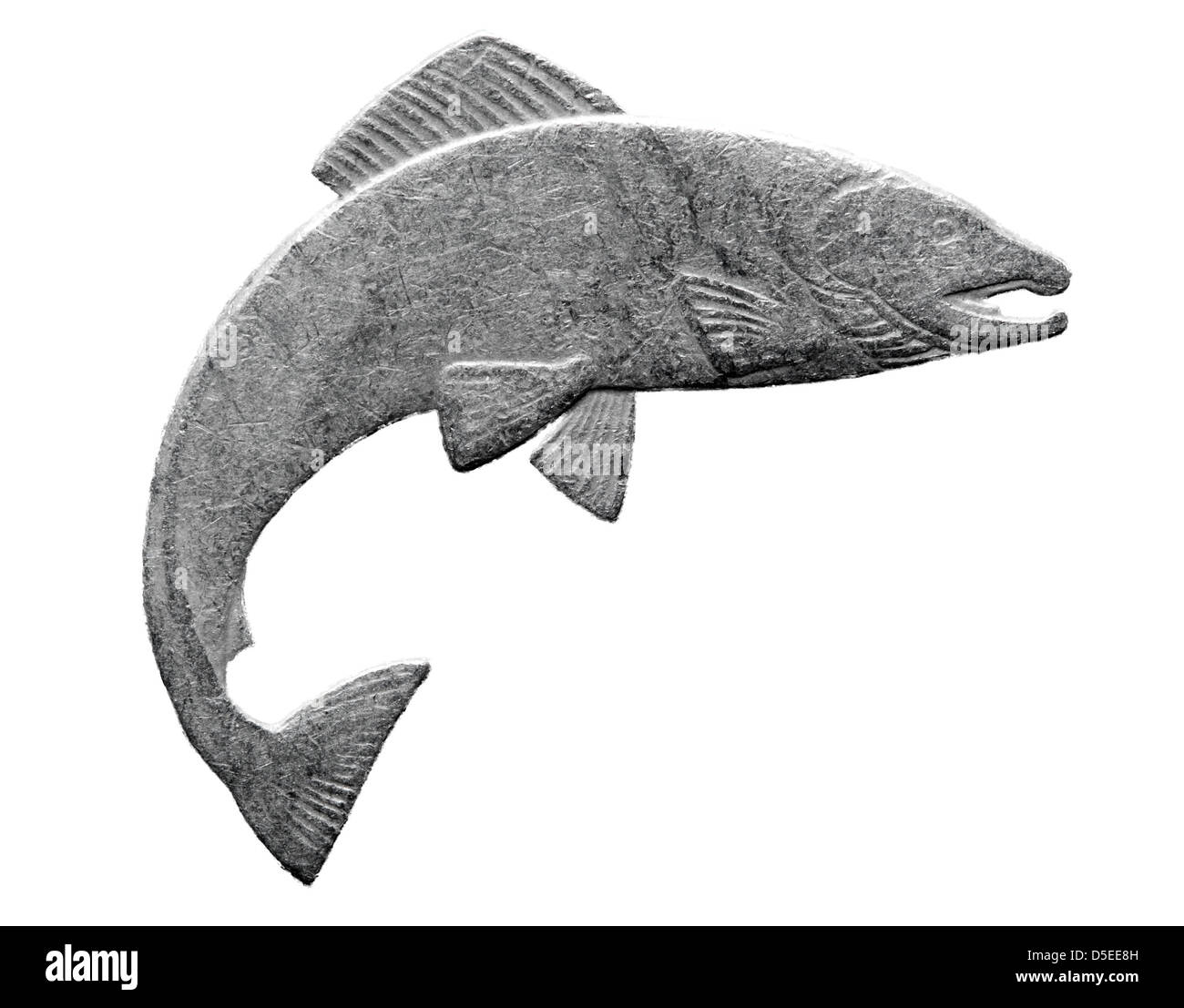 Salmon fish cut out Black and White Stock Photos & Images - Alamy